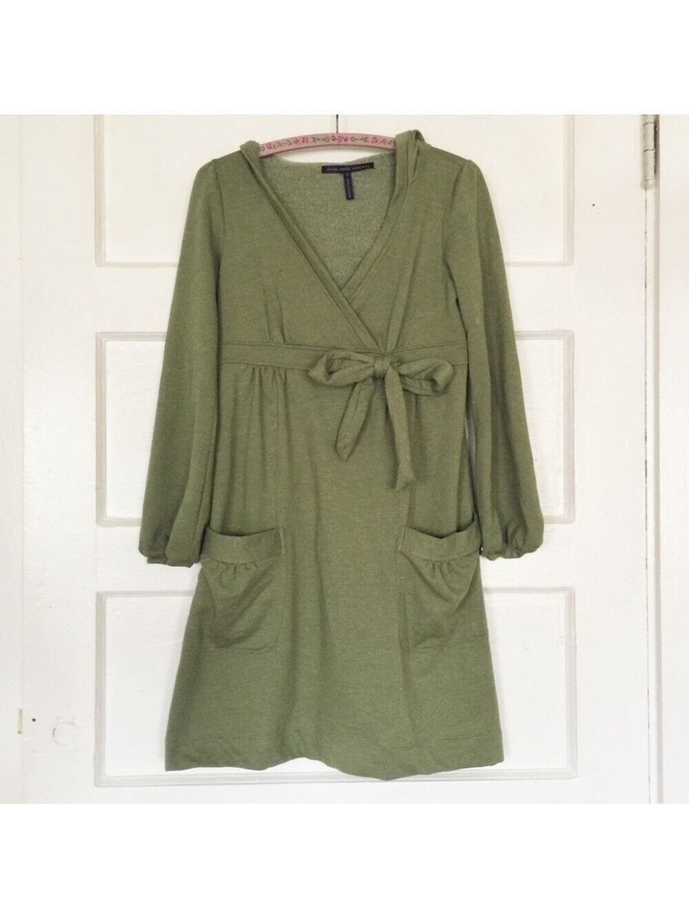 Mon Petite Oiseau Empire Waist Soft Hooded Dress with Pockets